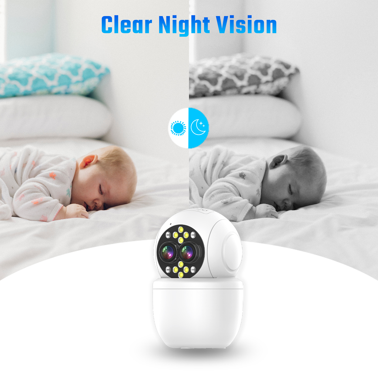 Indoor Optical Zoom Dual-lens camera