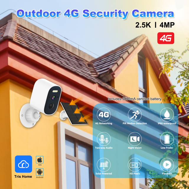 4G PlR Solar Battery Camera