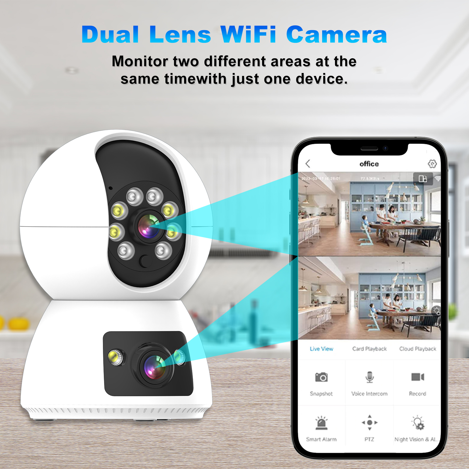 Indoor Dual-lens Camera
