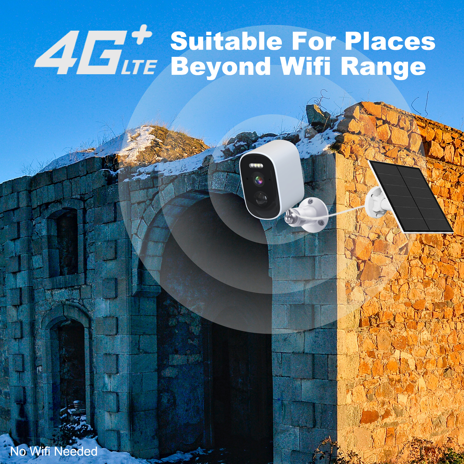 4G PlR Solar Battery Camera