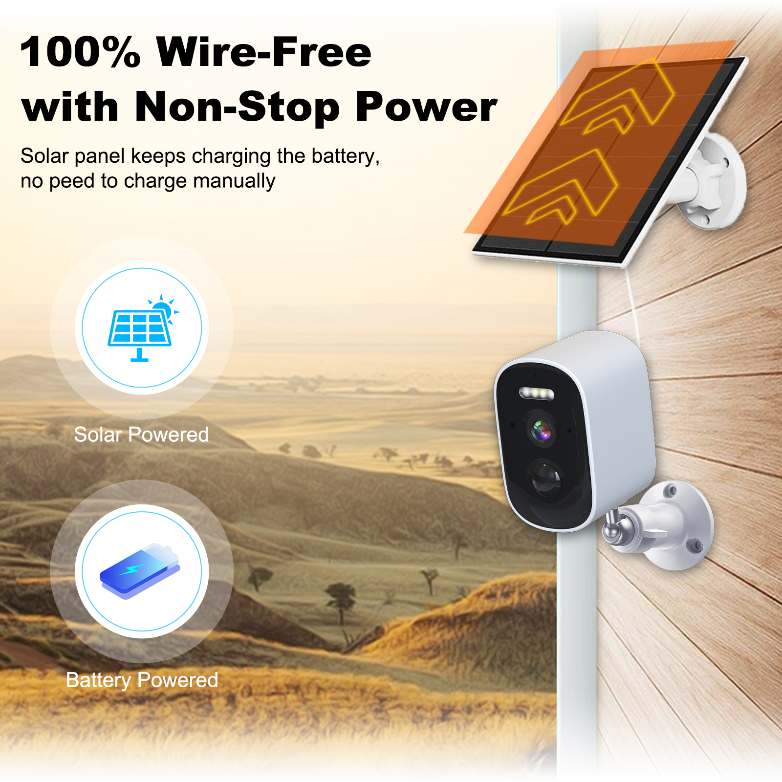 4G PlR Solar Battery Camera