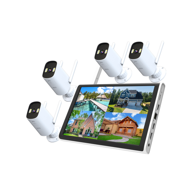 4K 网络枪机搭配 10.1 英寸 NVR 系统
