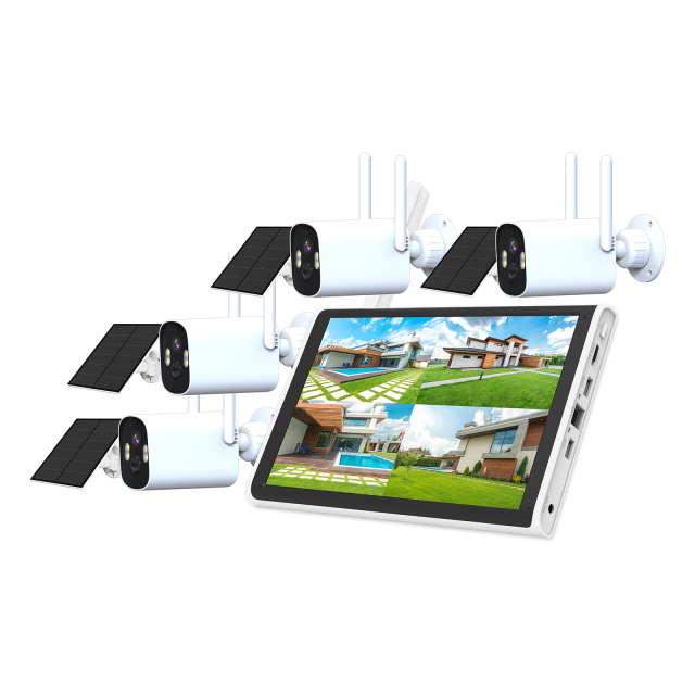Solar Battery Camera with 10.1'IN NVR System