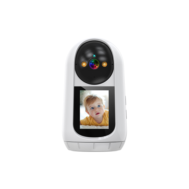White Baby Camera with 2.4 inch Screen