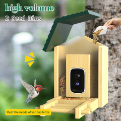 Bamboo Al Smart Bird Feeder