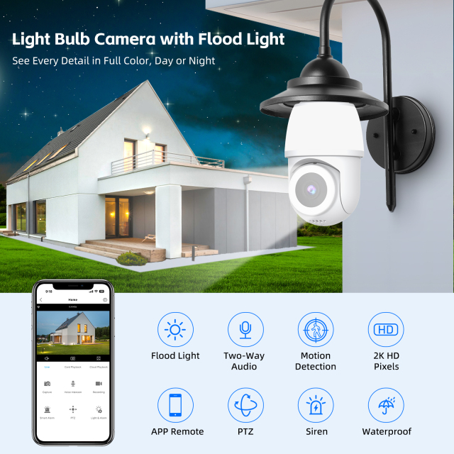 icsee Waterproof Bulb Camera