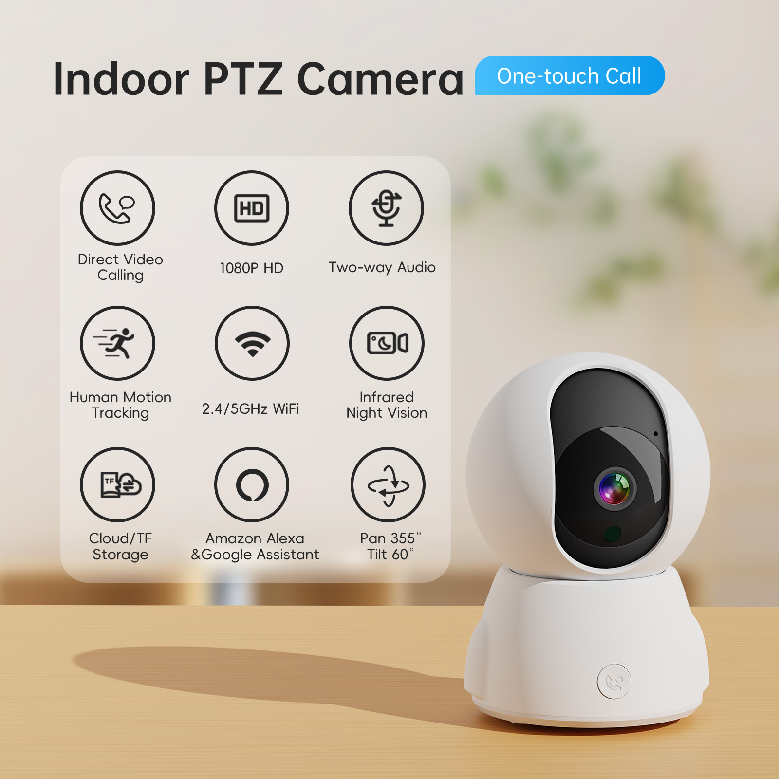 icsee Push-Button Call Camera