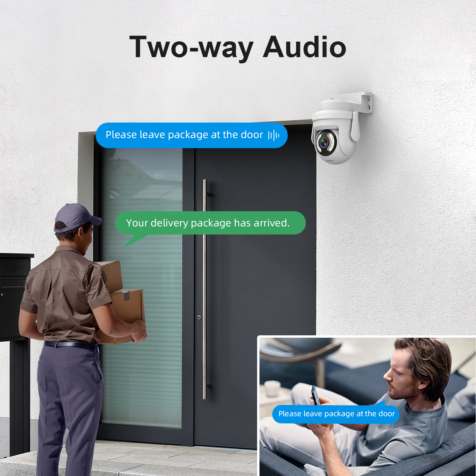 Wireless ICSEE Surveillance AI PTZ Camera