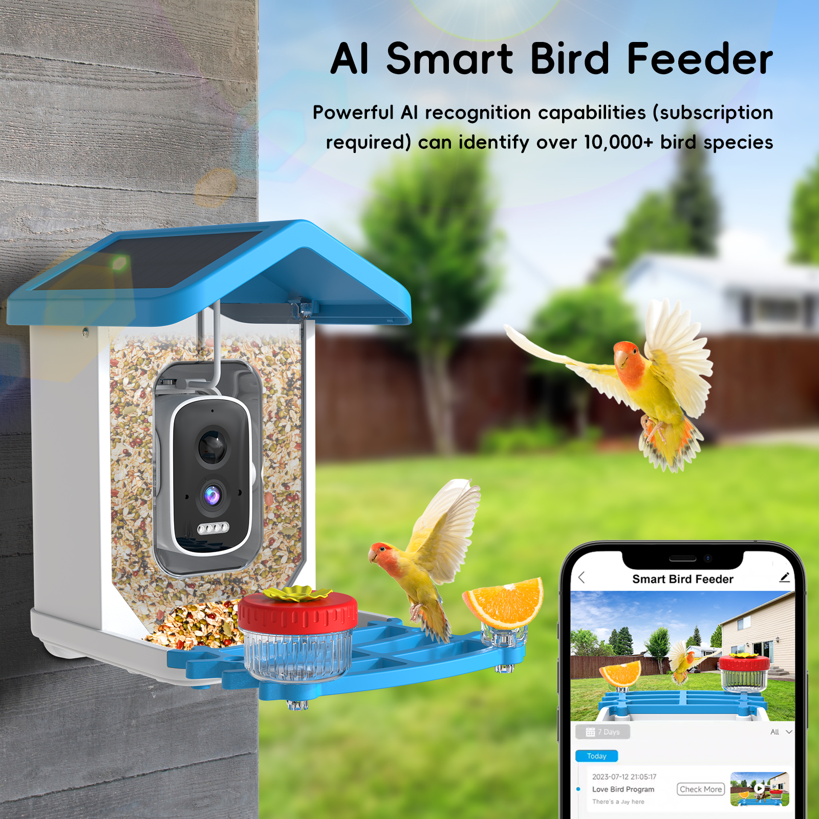 Plastic Smart Al Bird Feeder
