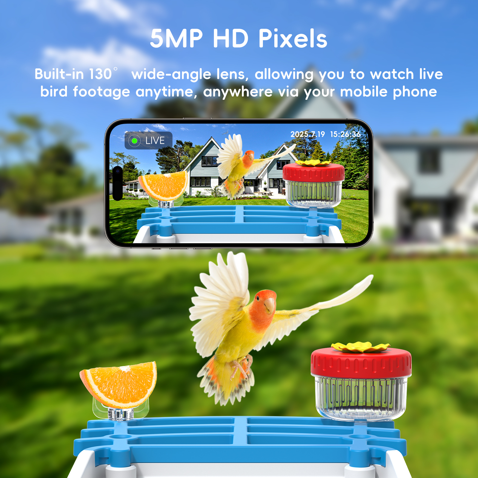 Plastic Smart Al Bird Feeder