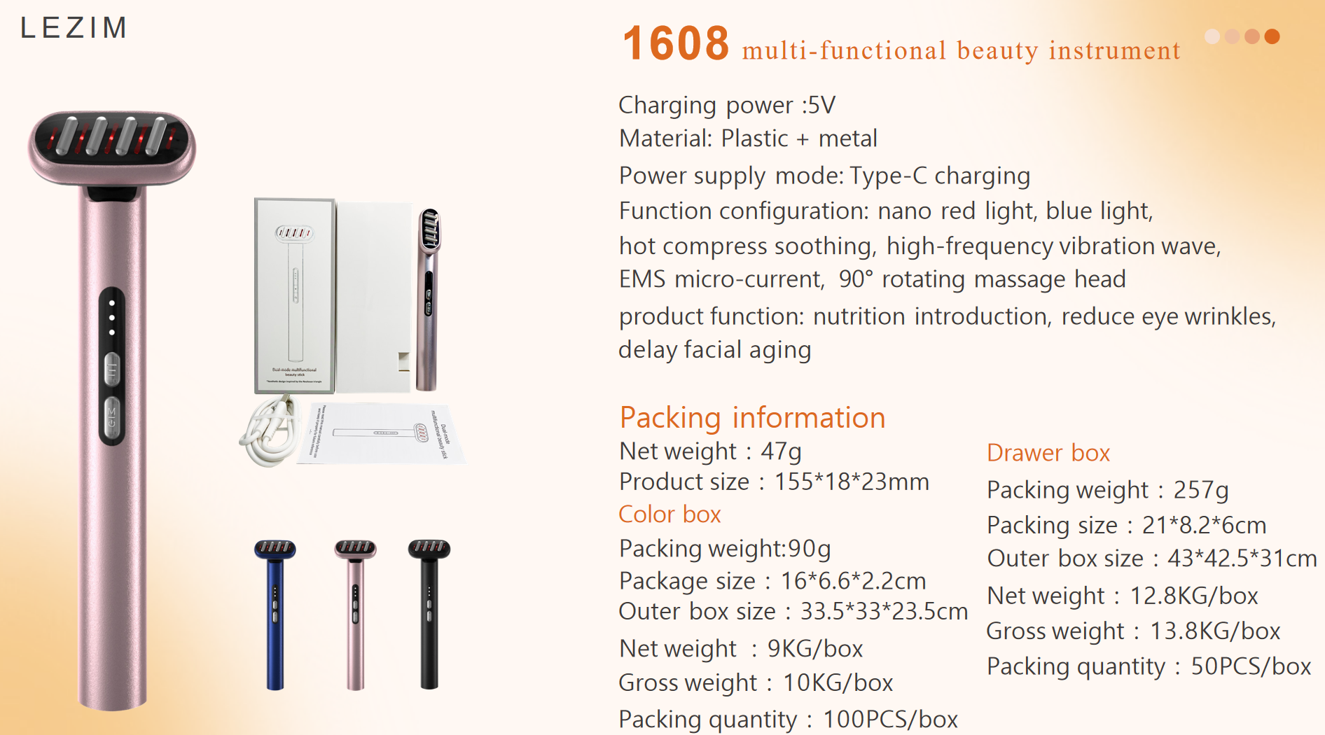 1608 Beauty Wand * 90° Rotation