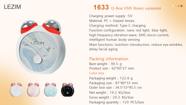 EMS Beauty Device - Q-Bear 1633 (Patented)