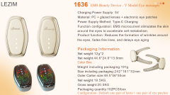 EMS Beauty Device - V model eye massager 1636 (Patented)