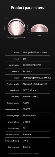 Collagen Boost Radio Frequency Instrument 1607