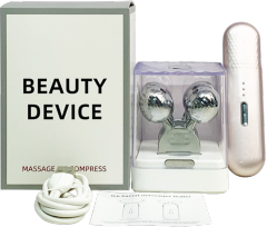 Dual-head Roller Ice Therapy Face Slimming Device - 1622