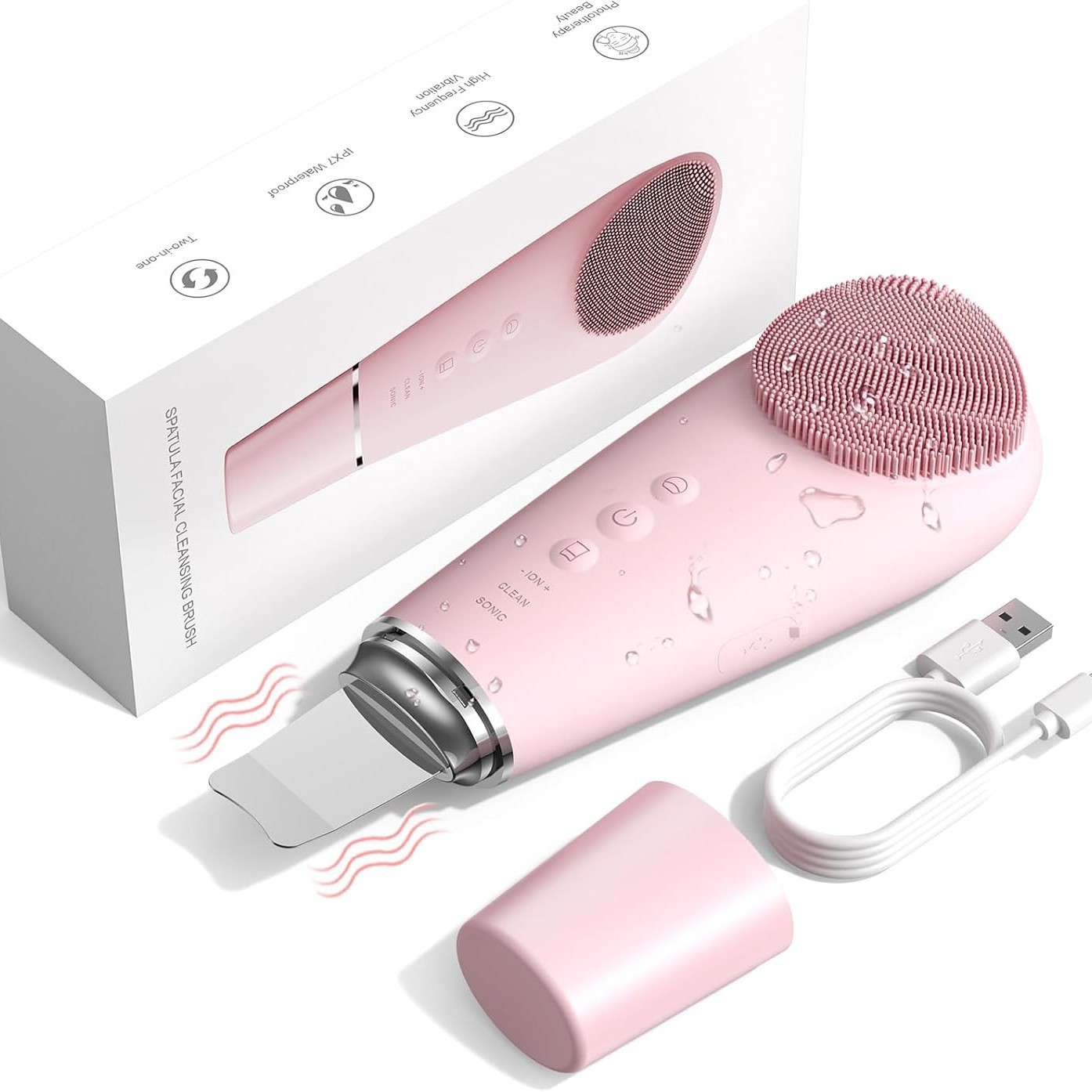 Ultrasonic Skin Scrubber & Facial Cleaner - 1641