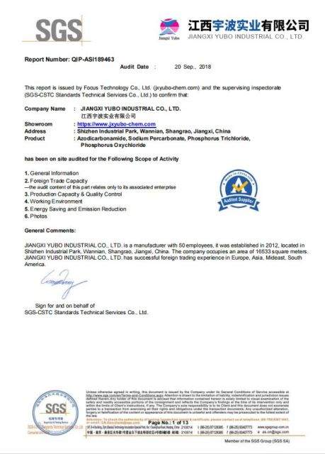 YB-ACF04 AC foaming agent