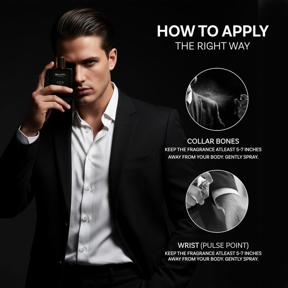 Bella Vita Luxury CEO MAN Eau de Parfum 100ml | Long-Lasting Citrus Aromatic Woody Men's Perfume