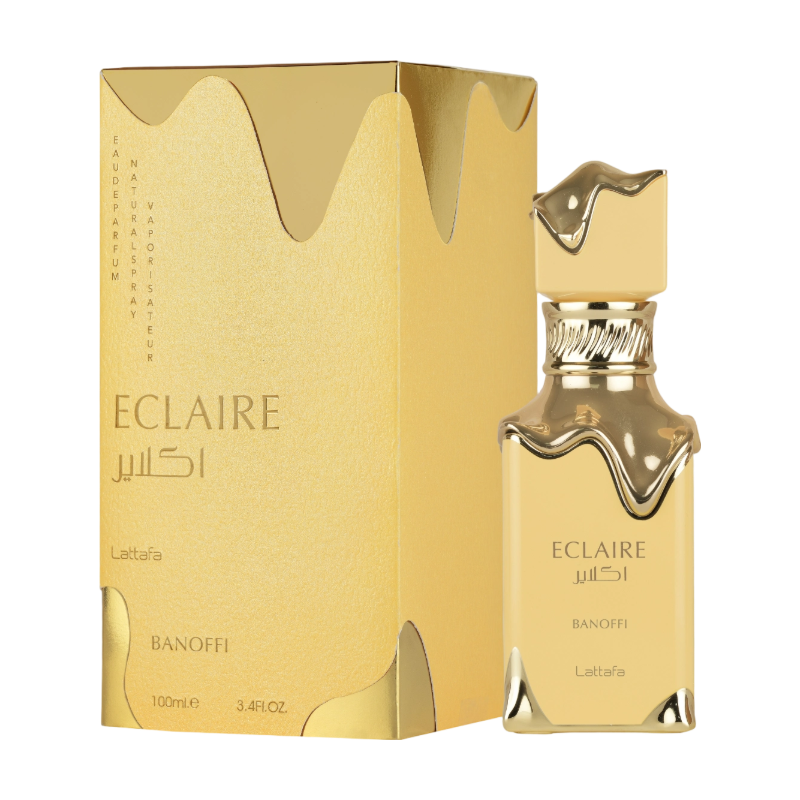 Lattafa Eclaire Banoffi Eau de Parfum - Decadent Banana Toffee Gourmand Fragrance for Women