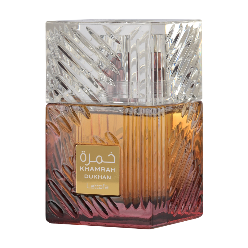 Lattafa Khamrah Dukhan Eau de Parfum - Smoky Woody Amber Fragrance for Unisex 100ml