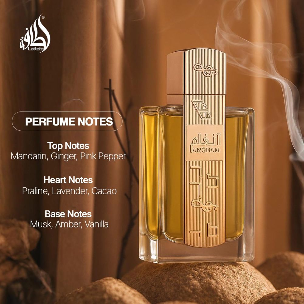 Lattafa Angham Eau de Parfum - Elegant Floral Oriental Fragrance for Unisex