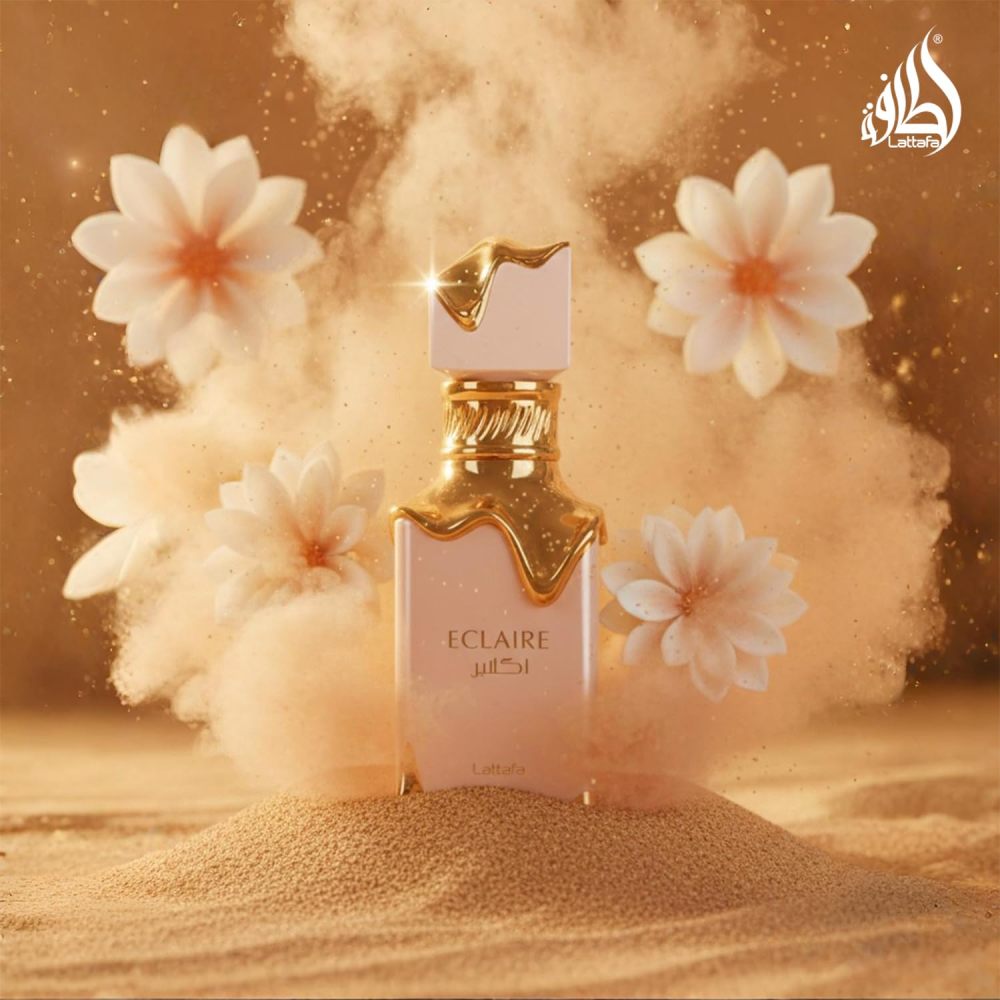 Lattafa Eclaire Eau de Parfum - Sweet Floral Gourmand Fragrance for Women