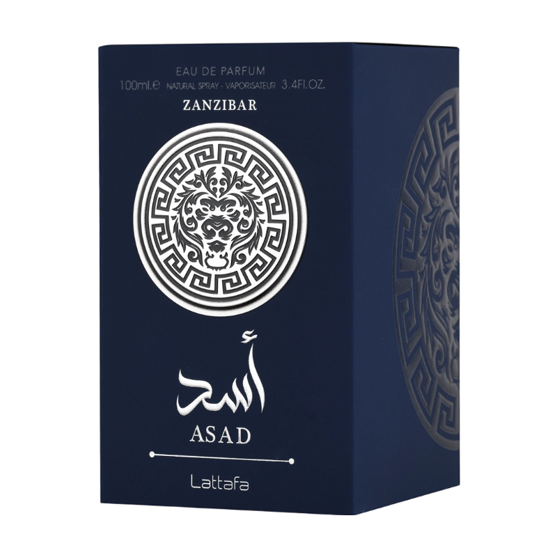 Lattafa Asad Zanzibar Eau de Parfum - Fresh Ocean Woody Fragrance for Unisex