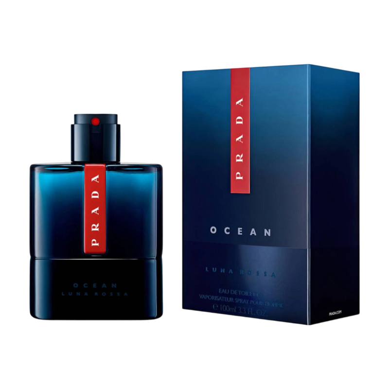 Prada Men's Luna Rossa Ocean EDT Spray 3.3 oz Fragrances100ml