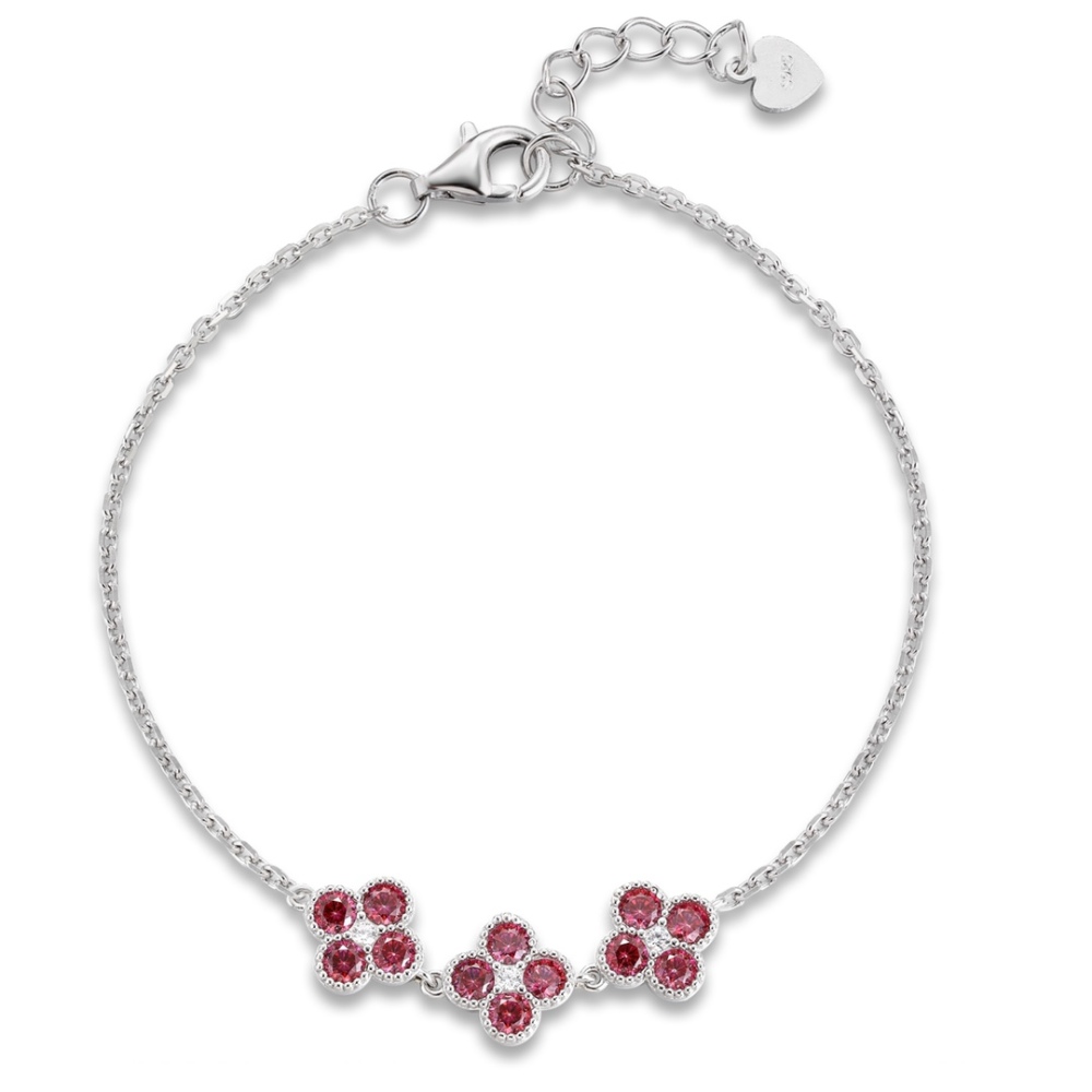 S925 Silver Bracelet with Colorful Zirconia