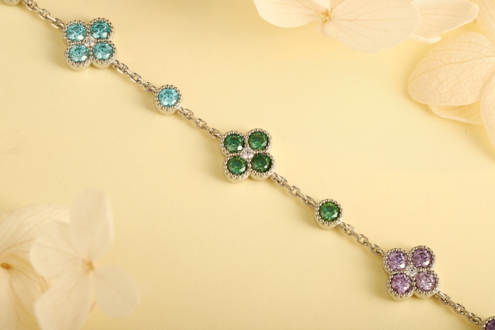 S925 Sterling Silver and Zircon Bracelet