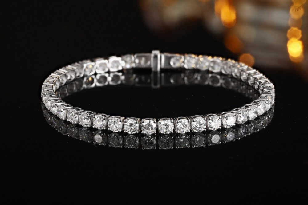 PT950 Lab-Grown Diamond Bracelet (Round, 0.20 Carat)