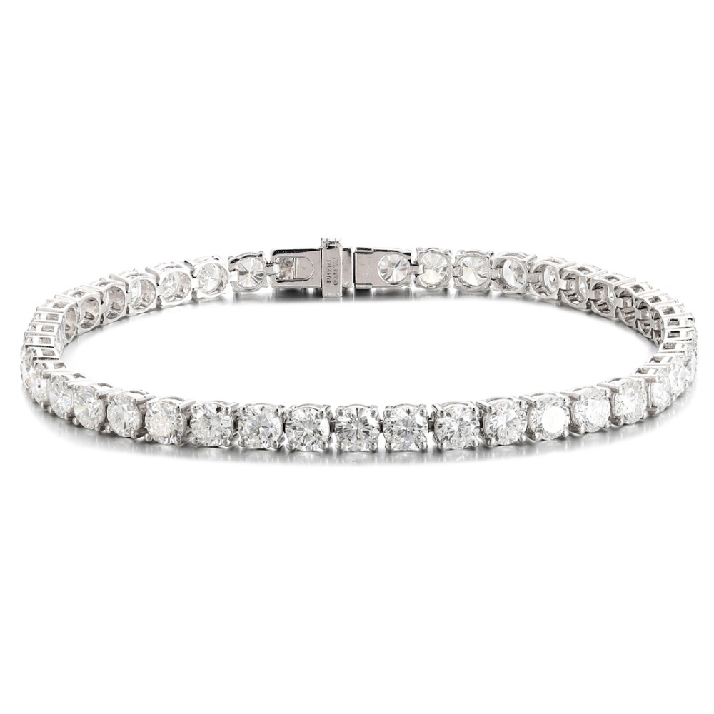 PT950 Lab-Grown Diamond Bracelet (Round, 0.20 Carat)