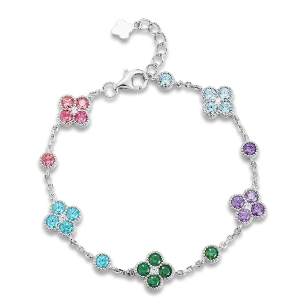 S925 Sterling Silver and Zircon Bracelet