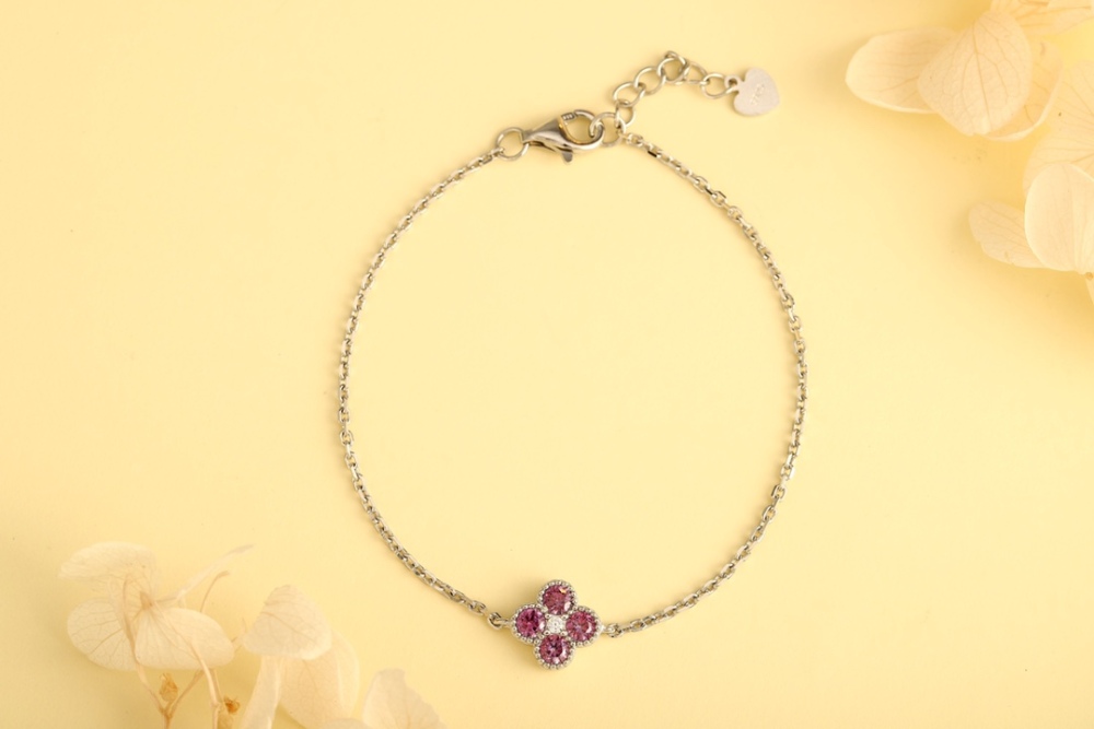 S925 Sterling Silver and Zircon Bracelet