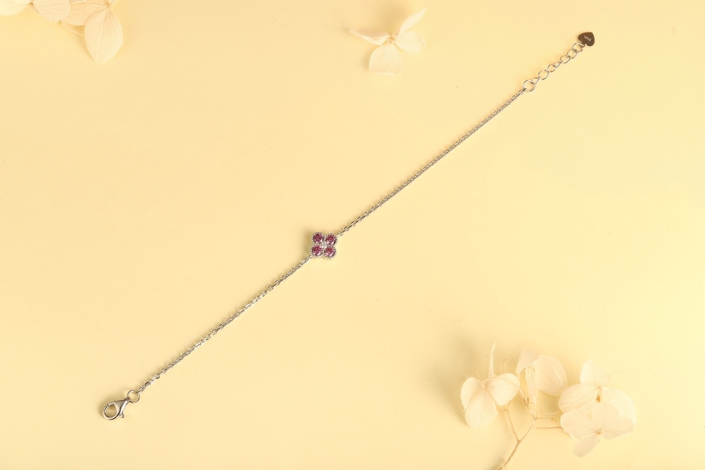 S925 Sterling Silver and Zircon Bracelet