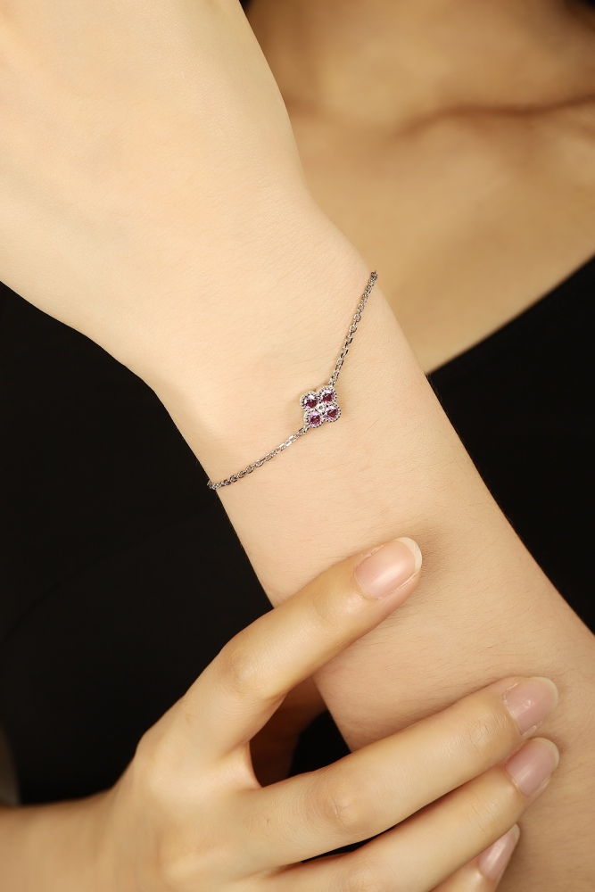 S925 Sterling Silver and Zircon Bracelet