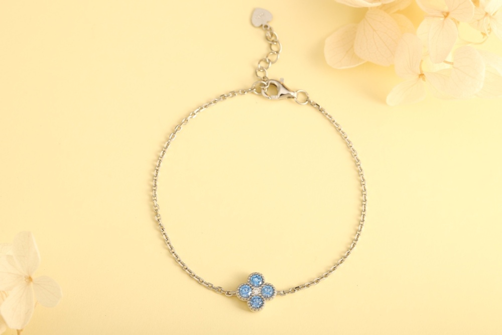 S925 Sterling Silver and Zircon Bracelet