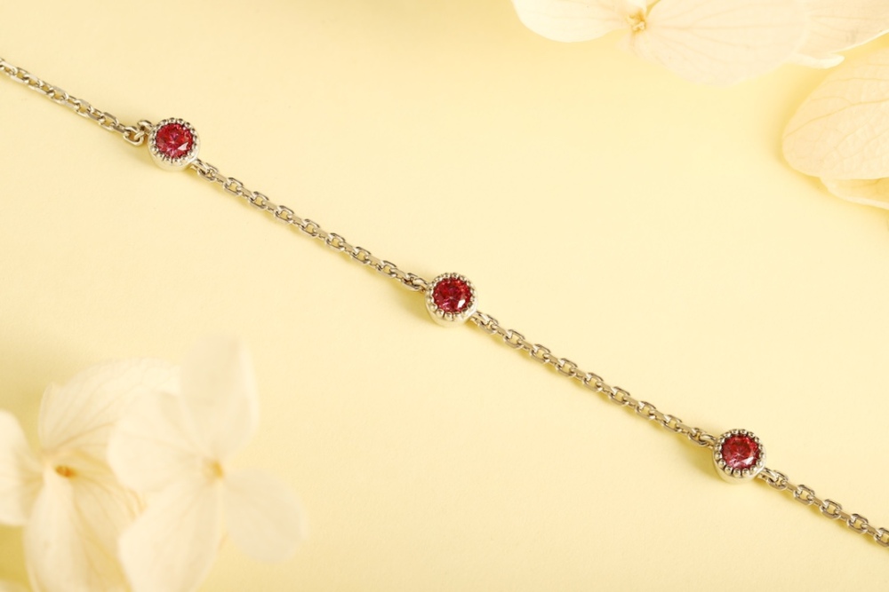 S925 Sterling Silver and Zircon Bracelet