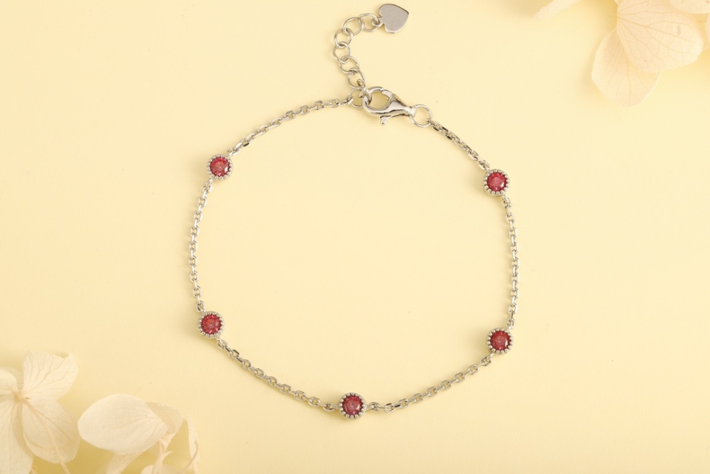 S925 Sterling Silver and Zircon Bracelet