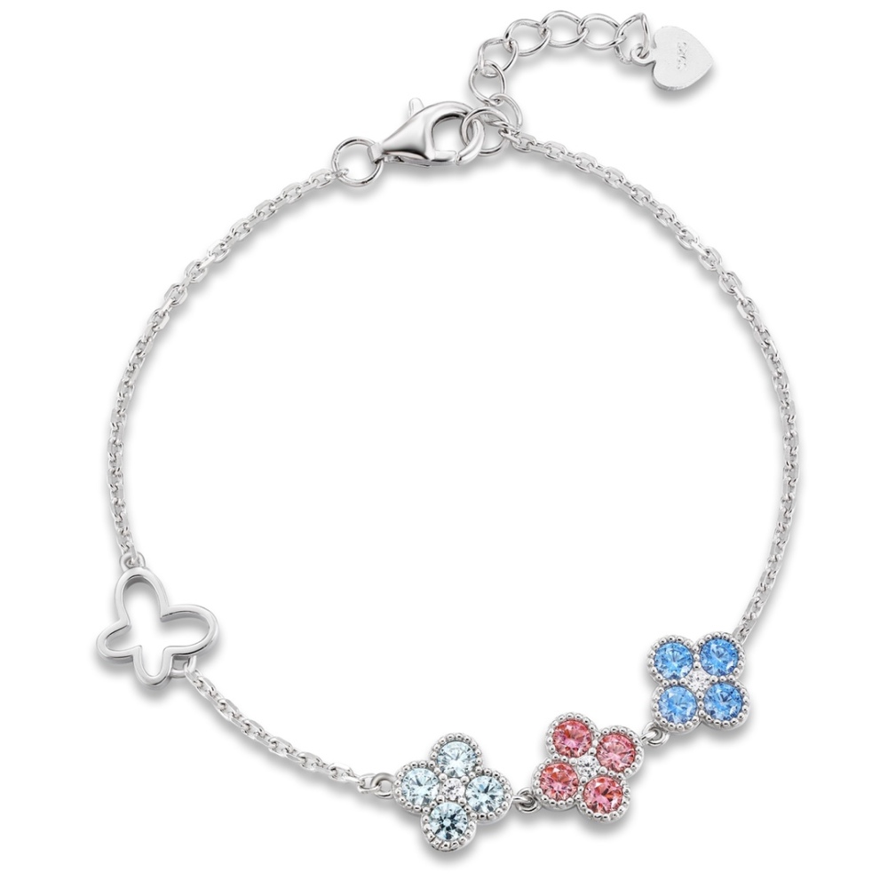 S925 Sterling Silver and Zircon Bracelet
