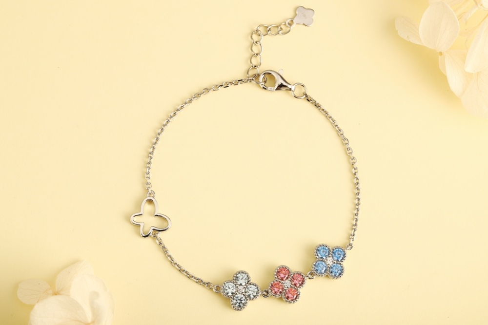 S925 Sterling Silver and Zircon Bracelet