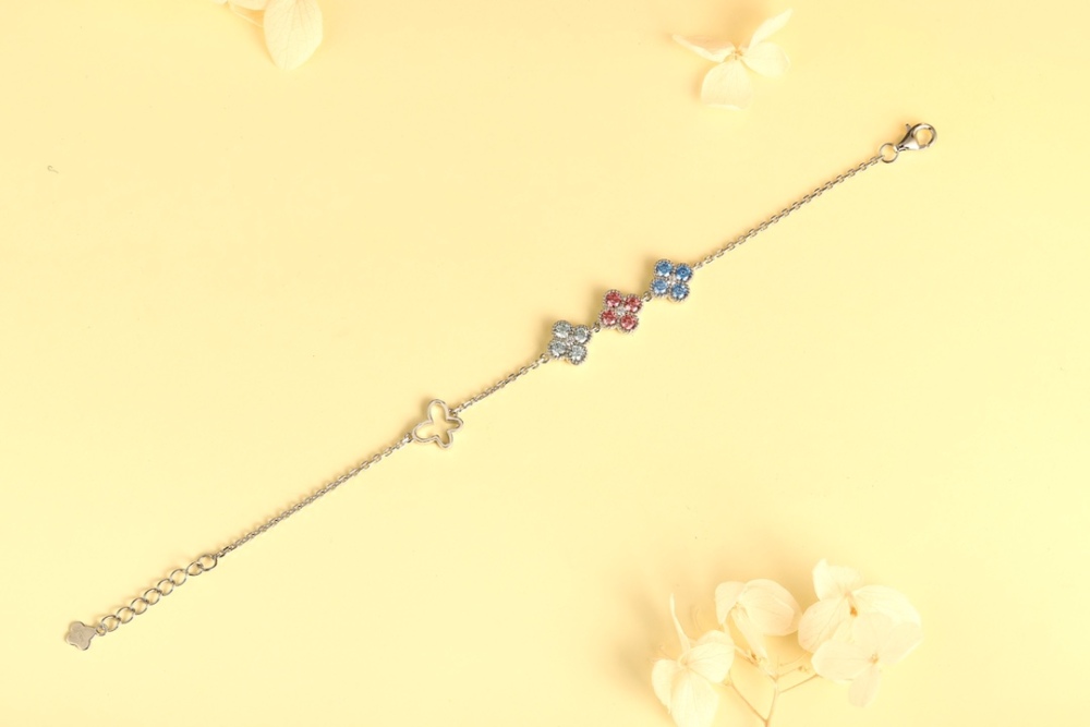 S925 Sterling Silver and Zircon Bracelet
