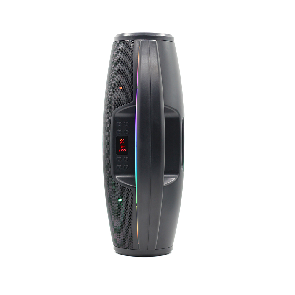 Hand 8 hours play wireless speaker Music model EQ function led smart dispaly power button contral with Mic microphone 20w speaker
