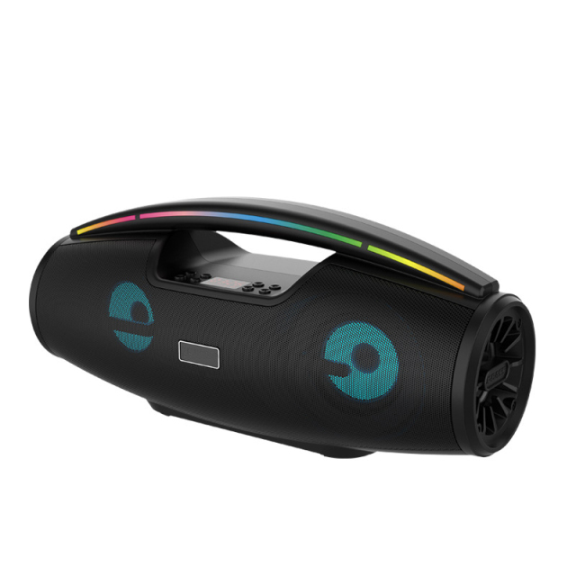 Hand 8 hours play wireless speaker Music model EQ function led smart dispaly power button contral with Mic microphone 20w speaker