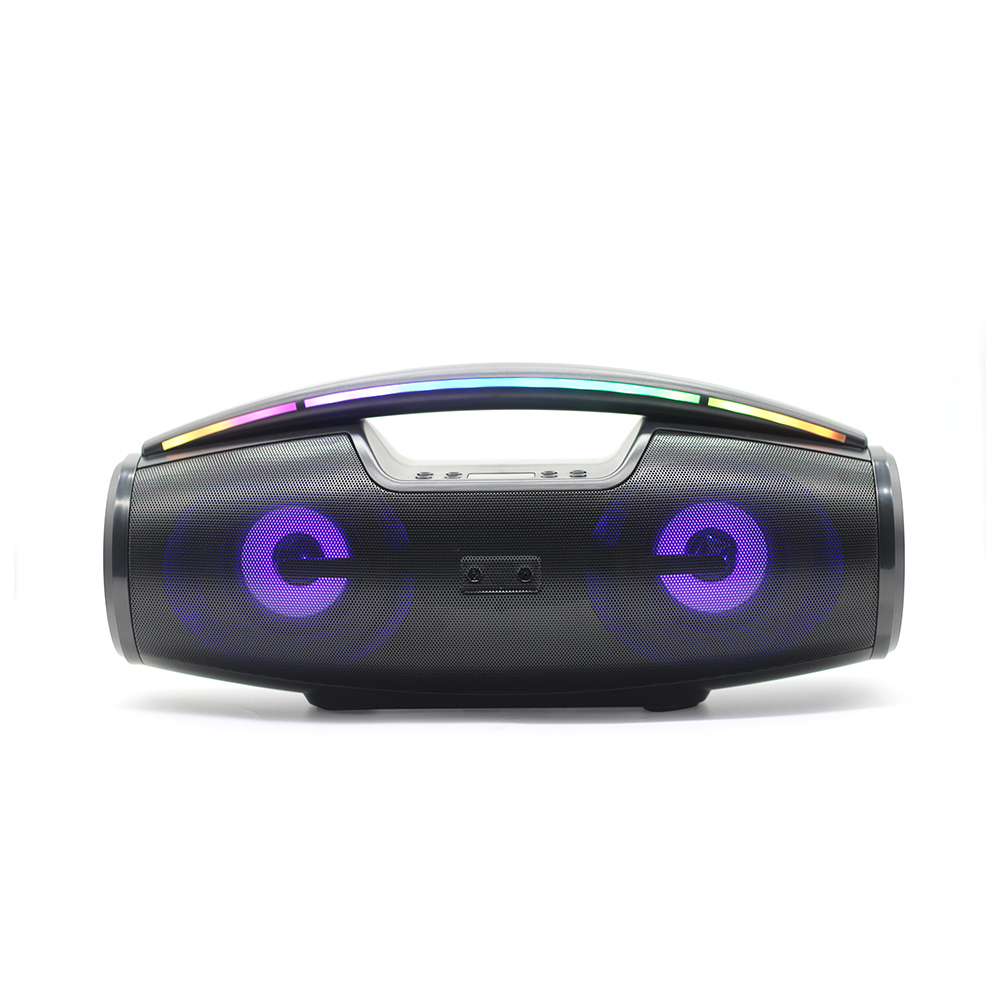 Hand 8 hours play wireless speaker Music model EQ function led smart dispaly power button contral with Mic microphone 20w speaker
