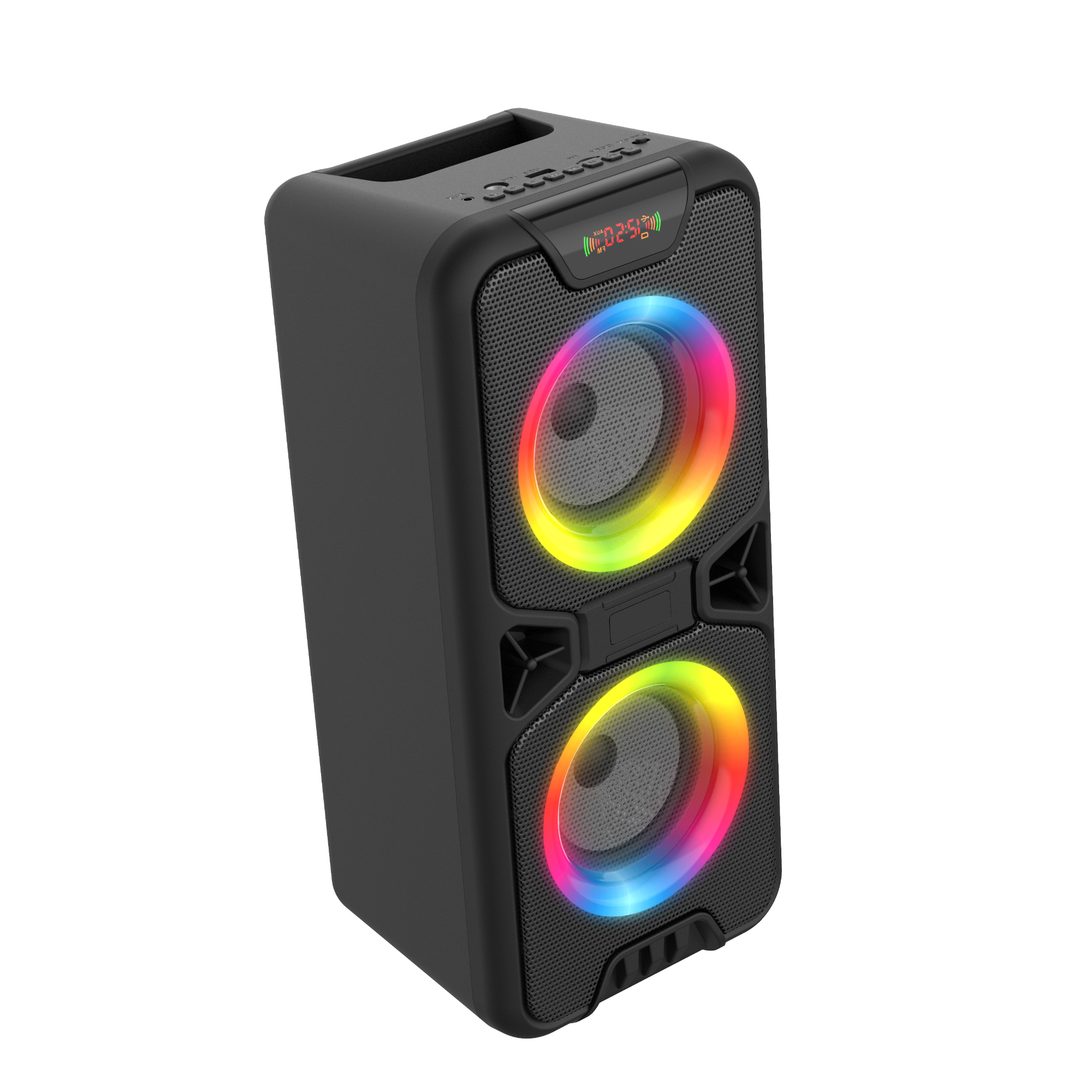 3000mAh super long playback bluetooth speaker with 20W output and colorful LED light