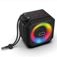 IPX7 waterproof outdoor portable flame light bluetooth speaker 1500mah AS-BT217