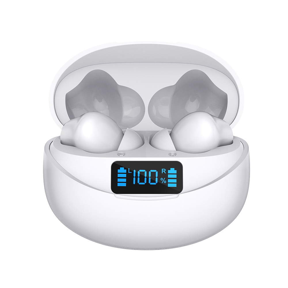 shenzhen earphone ANC HiFi type c TWS earphones plug wireless handfree earphones led display for mobile phone & accessories