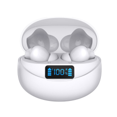 shenzhen earphone ANC HiFi type c TWS earphones plug wireless handfree earphones led display for mobile phone & accessories