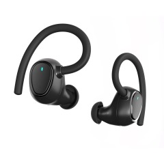 5.1 Wireless Earbuds Deep Bass Sound 8H Playtime Call Clear LCD Display, Ear Hook earring hooks gaming earbud for Sports/Working